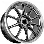 FF SH7032 8.5x18 5*100 ET40 DIA73.1 Hyper Black Lip Polish Литой