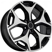 FF 8013 7x18 5*100 ET48 DIA56.1 Black Machined Face Литой