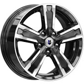 K&K Оклахома 6.5x16 5*105 ET38 DIA56.6 Алмаз черный Литой