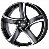 Alutec Shark 7.5x17 5*100 ET35 DIA63.3 Racing black front polished Литой