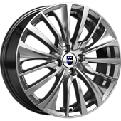 K&K Flanker 6.5x17 4*100 ET37 DIA67.1 Алмаз черный Литой