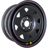 Off Road Wheels Jeep 8x17 5*127 ET0 DIA75.1 Black Штампованный