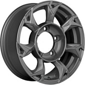 Khomen KHW 1505 5.5x15 5*139.7 ET5 DIA98.5 Black-FP Литой