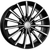 K&K Акцент 7x17 4*100 ET38 DIA67.1 Алмаз черный Литой