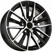 FF FBX224 7x17 4*100 ET40 DIA60.1 Black Machined Face Литой