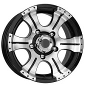 K&K Байконур 7x15 5*139.7 ET-5 DIA110.1 Алмаз черный Литой