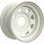 Off Road Wheels УАЗ 8x16 5*139.7 ET-10 DIA110.1 White Штампованный