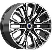 K&K Кортес 8.5x19 6*139.7 ET24 DIA77.8 Алмаз черный Литой